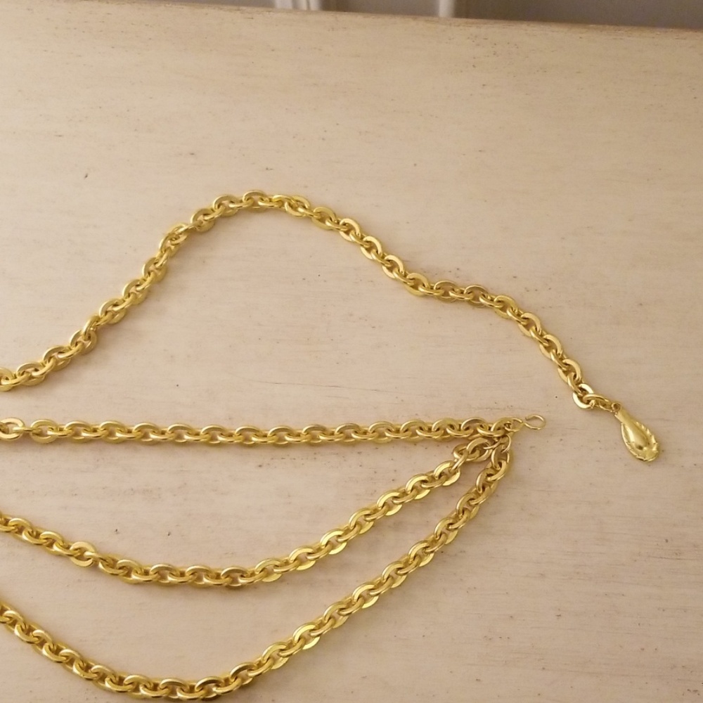 Heavy Metal Gold Chain Belt